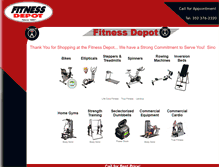 Tablet Screenshot of fitnessdepot.net